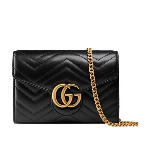 Gucci 女士 GG Marmont系列絎縫迷你手袋均碼碼MINI、20cm*6cm*13cm