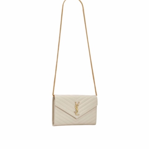 Saint Laurent 女士 CASSANDRE徽標單肩包均碼碼常規、22.5cm*4cm*14cm
