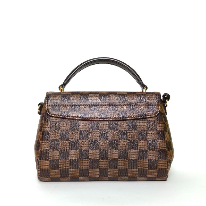 LOUIS VUITTON Croisette手柄郵差包棕色棋盤格PVC金扣2018肩背包-2