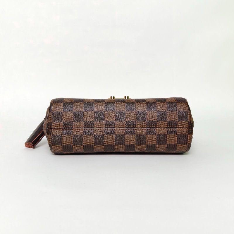 LOUIS VUITTON Croisette手柄郵差包棕色棋盤格PVC金扣2018肩背包-4