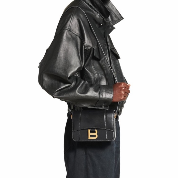 Balenciaga 女士 Hourglass 小號翻蓋包均碼碼小號、18.7cm*7cm*14cm-3