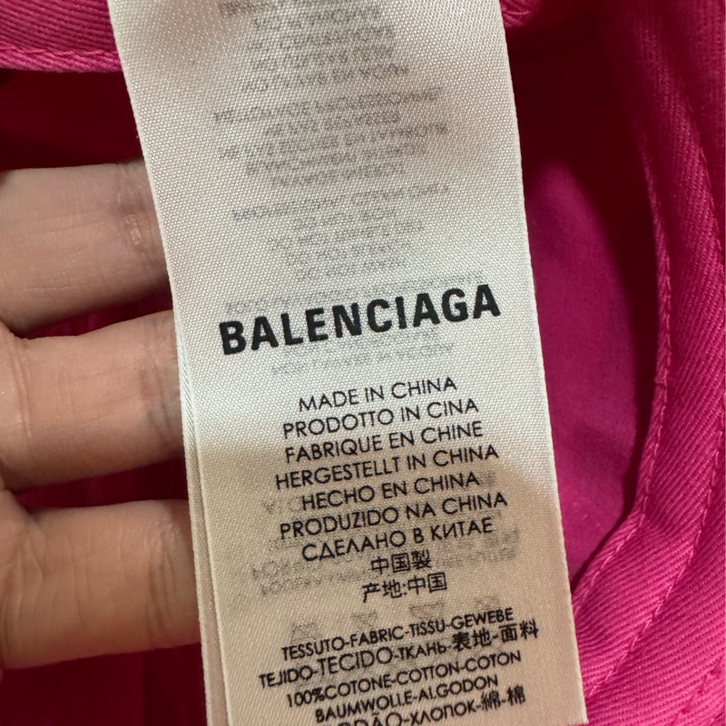 Balenciaga 巴黎世家粉色帽子-4