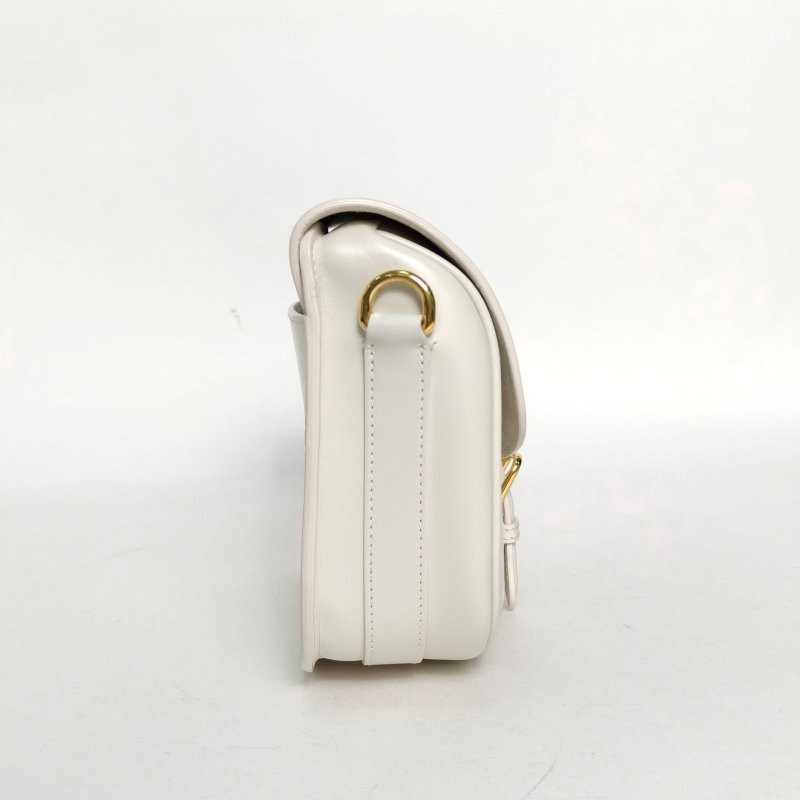 DIOR DiorBobby中號22白色牛皮金扣2022肩背包-1