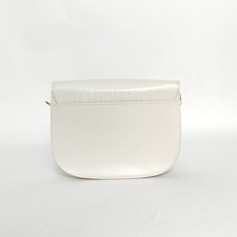 DIOR DiorBobby中號22白色牛皮金扣2022肩背包-2