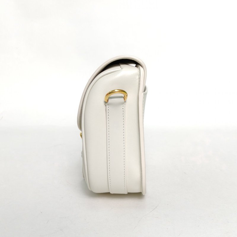 DIOR DiorBobby中號22白色牛皮金扣2022肩背包-3
