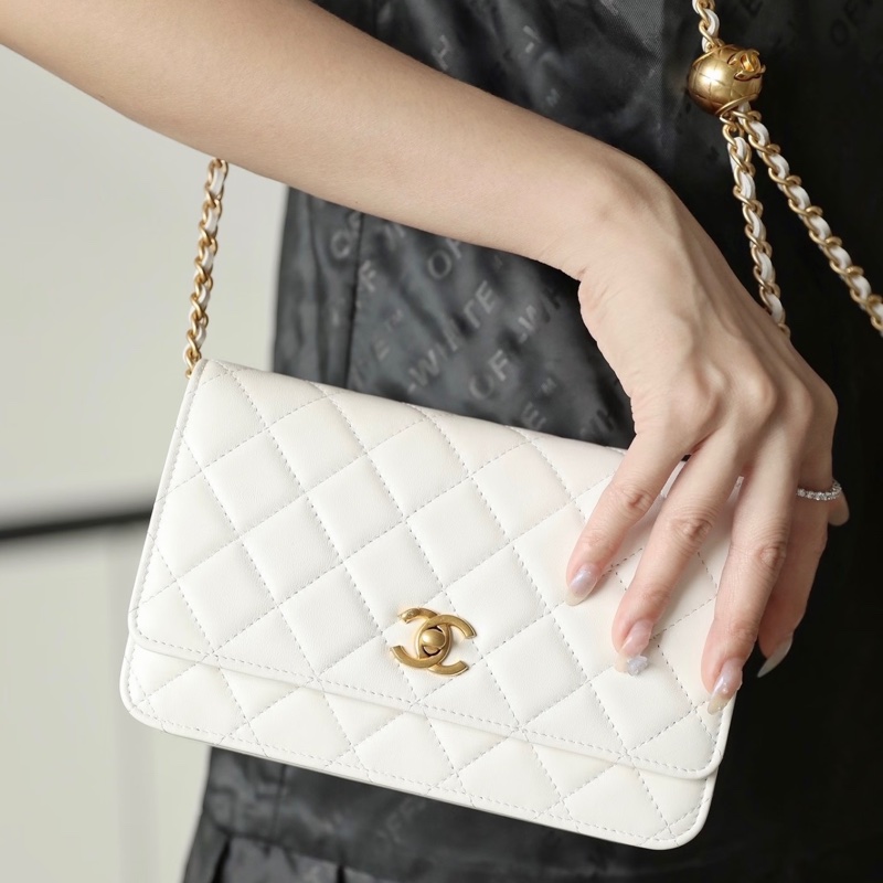 【97新 ✨ 全網最低價！】 Chanel Woc白金 金球 羊皮 保値特別款 芯片款式 狀態非常好（大全套可送禮❗️）-0