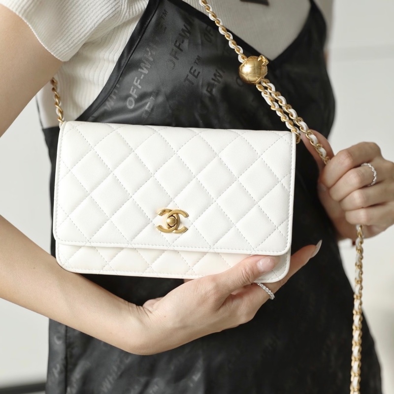 【97新 ✨ 全網最低價！】 Chanel Woc白金 金球 羊皮 保値特別款 芯片款式 狀態非常好（大全套可送禮❗️）-1