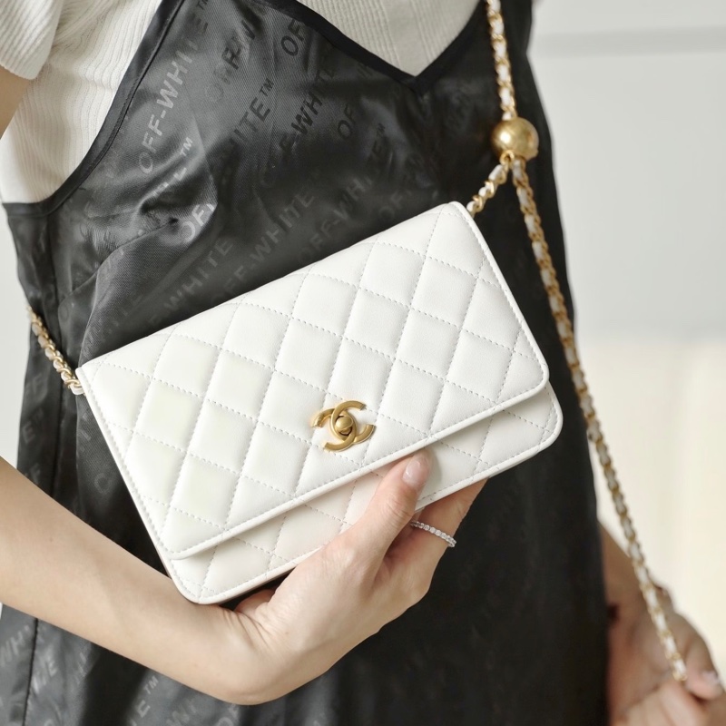 【97新 ✨ 全網最低價！】 Chanel Woc白金 金球 羊皮 保値特別款 芯片款式 狀態非常好（大全套可送禮❗️）-4