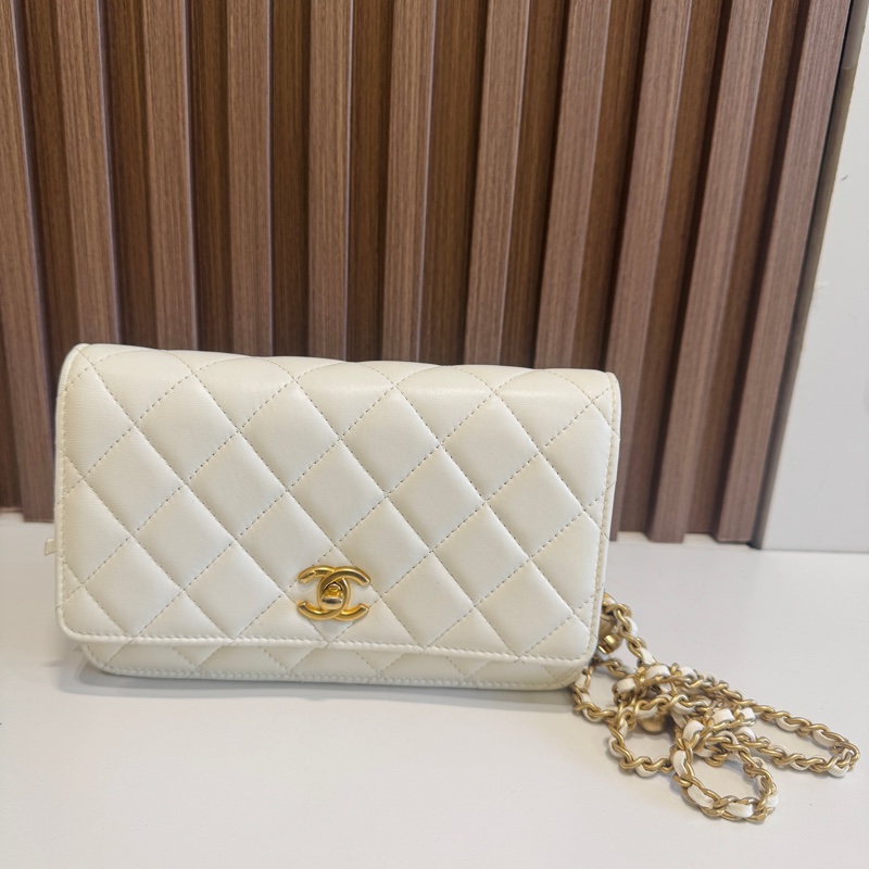 【97新 ✨ 全網最低價！】 Chanel Woc白金 金球 羊皮 保値特別款 芯片款式 狀態非常好（大全套可送禮❗️）-5