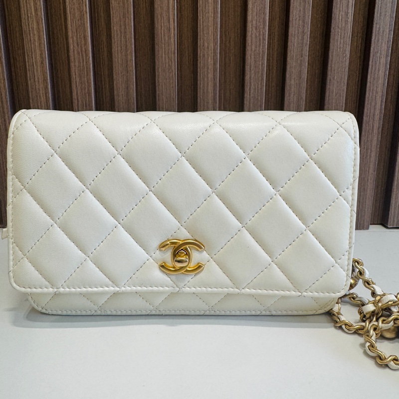 【97新 ✨ 全網最低價！】 Chanel Woc白金 金球 羊皮 保値特別款 芯片款式 狀態非常好（大全套可送禮❗️）-6