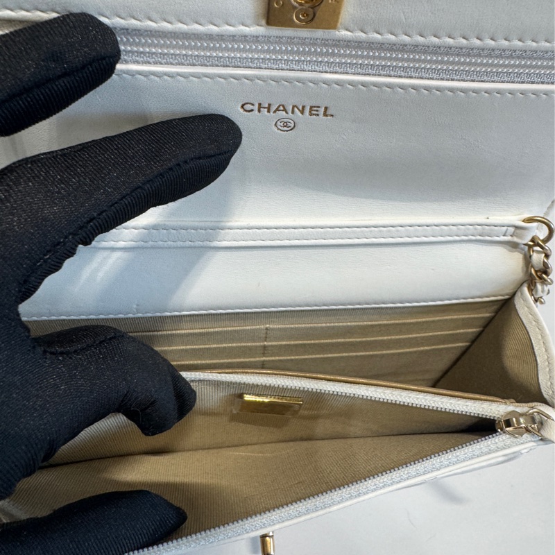 【97新 ✨ 全網最低價！】 Chanel Woc白金 金球 羊皮 保値特別款 芯片款式 狀態非常好（大全套可送禮❗️）-11