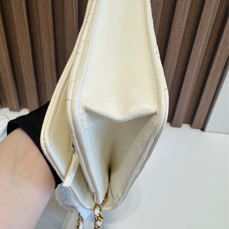 【97新 ✨ 全網最低價！】 Chanel Woc白金 金球 羊皮 保値特別款 芯片款式 狀態非常好（大全套可送禮❗️）-14