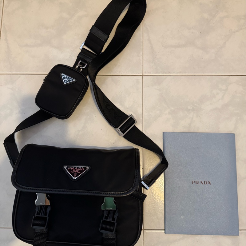 Prada Re-Nylon Santiago bag 22cm.-8