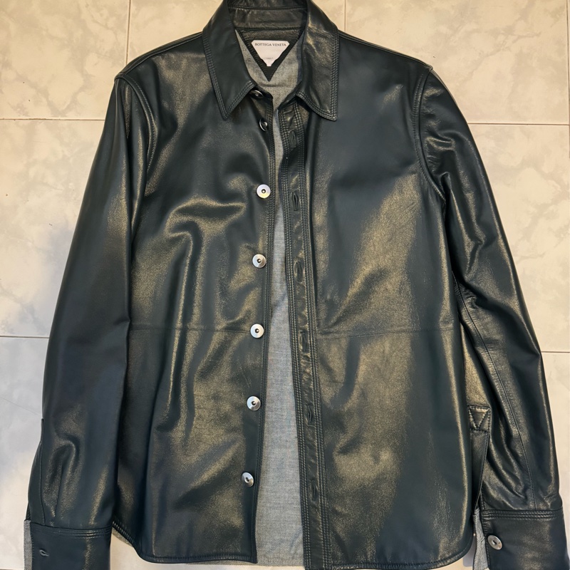 BV leather shirt.-0