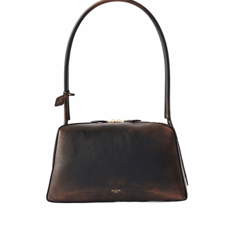 Alaia 女士 Le Bulldog 皮革單肩包 32cm*15cm*17cm