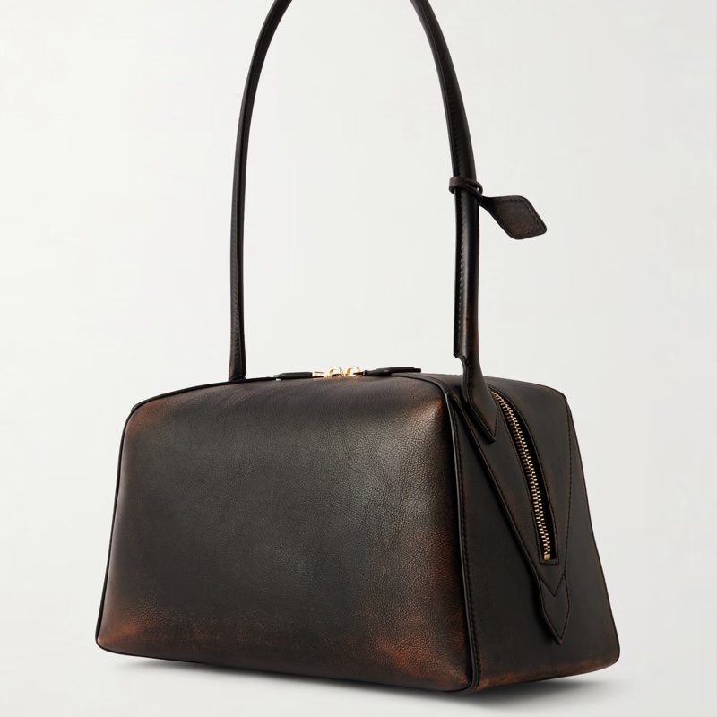 Alaia 女士 Le Bulldog 皮革單肩包 32cm*15cm*17cm-1