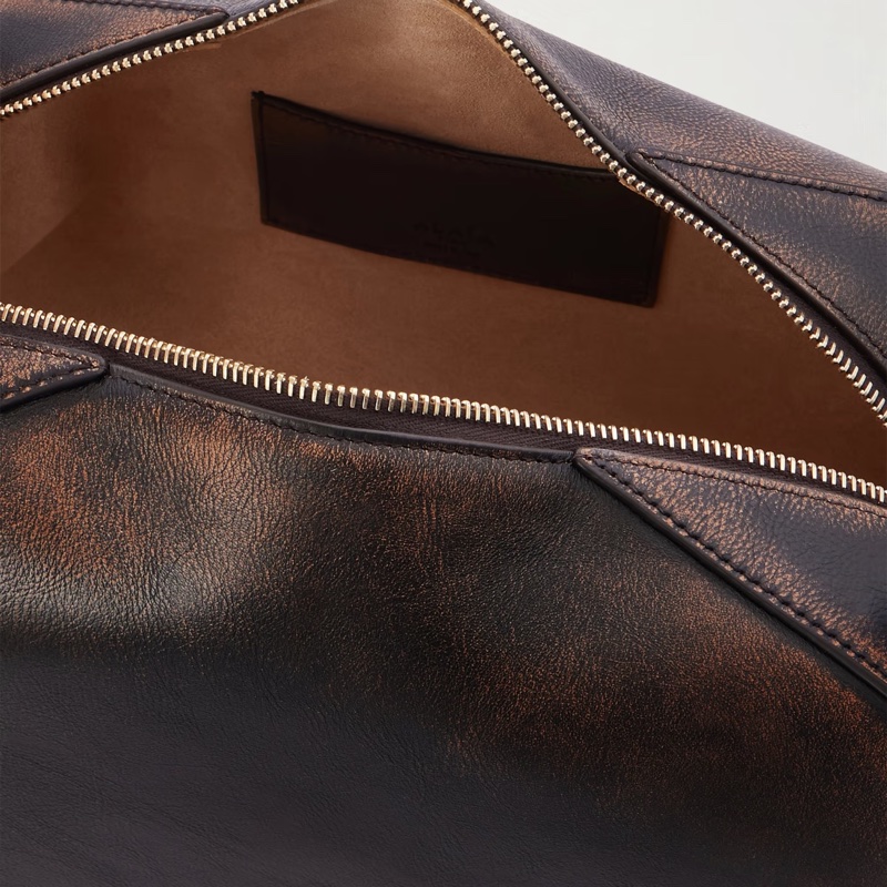 Alaia 女士 Le Bulldog 皮革單肩包 32cm*15cm*17cm-3