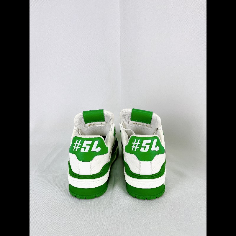 莉亞精品♡LV Trainer白綠浮雕滿印 尺碼1.5 近新閒置-2