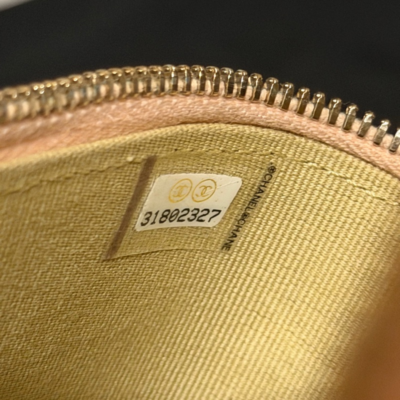 【96新 ✨ 全網最低價!】Chanel 香奈兒 裸粉色 羊皮 金球 小盒子 化妝盒 (大全套可送禮❗️)-21