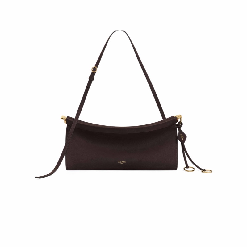 Alaia 女士 LE CLICK EAST WEST 中號磨砂皮包均碼碼30cm*9cm*14cm-2