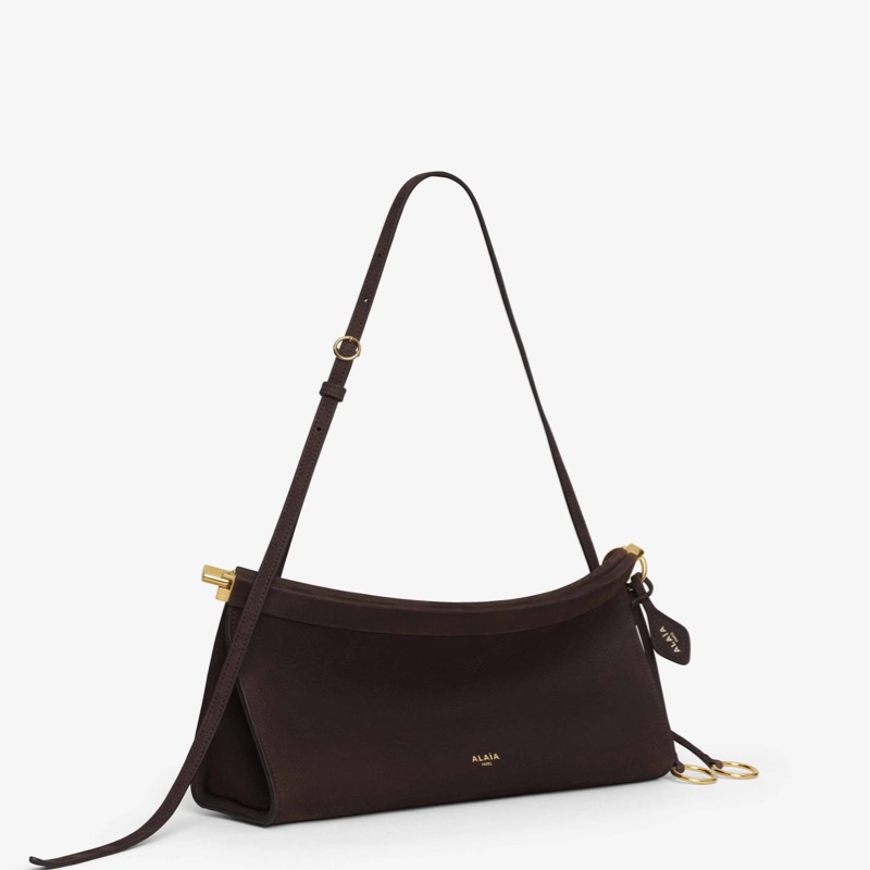 Alaia 女士 LE CLICK EAST WEST 中號磨砂皮包均碼碼30cm*9cm*14cm-3