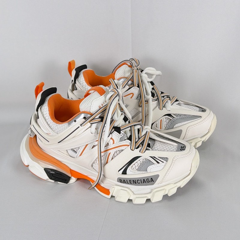 莉亞精品♡Balenciaga 白橘track 尺碼35 近新閒置-0