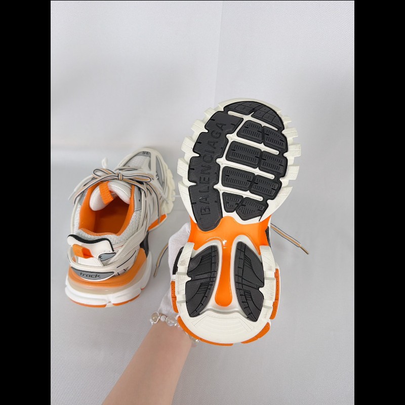 莉亞精品♡Balenciaga 白橘track 尺碼35 近新閒置-3