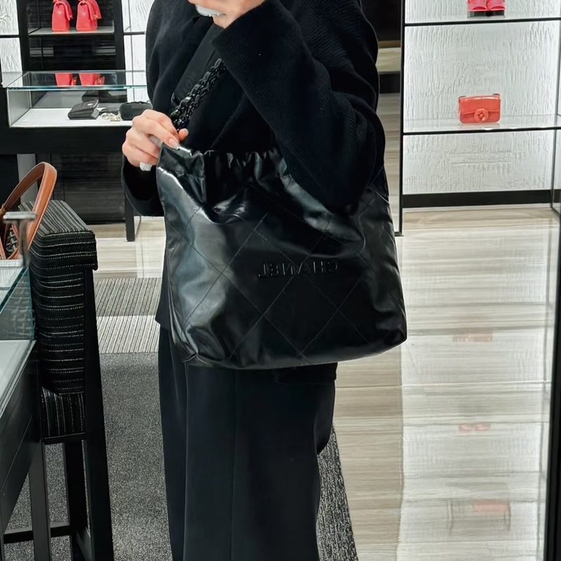 CHANEL香奈兒22bag SoBlack小號 芯片款 24年閒置-5