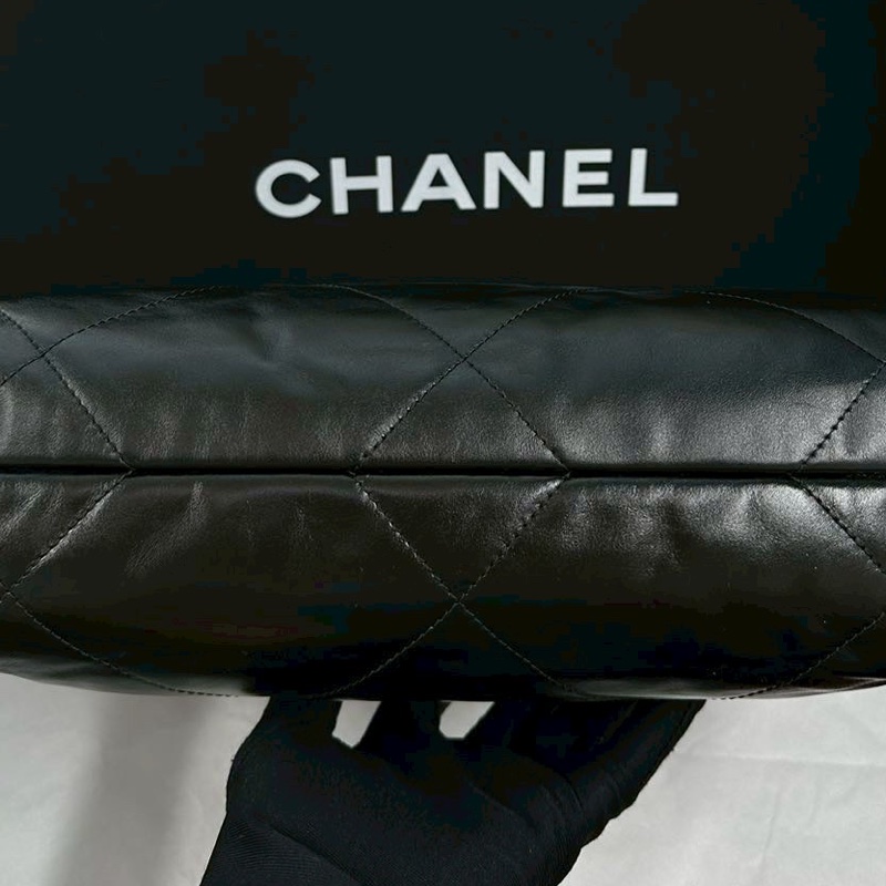 CHANEL香奈兒22bag SoBlack小號 芯片款 24年閒置-12