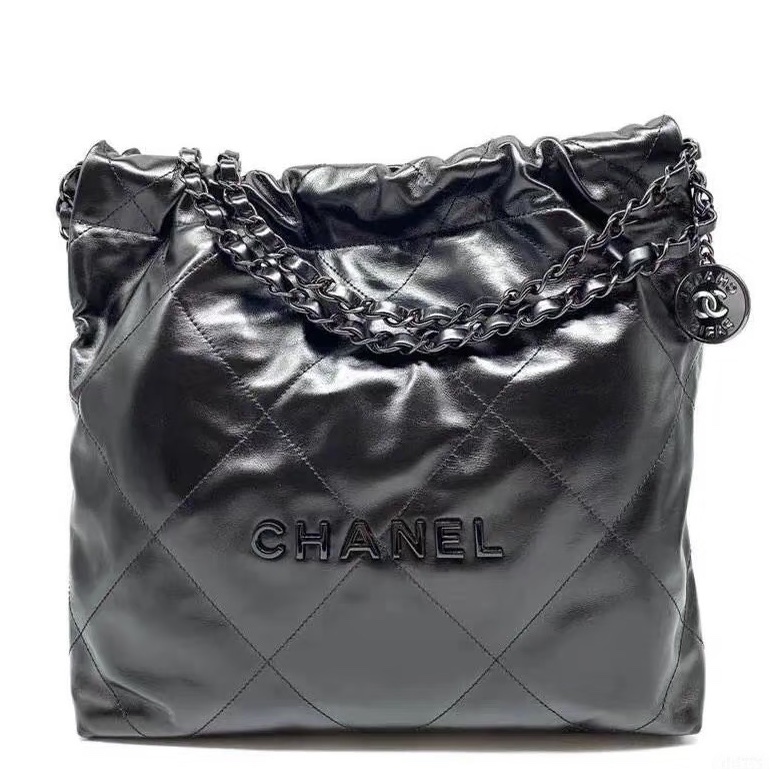 CHANEL香奈兒22bag SoBlack小號 芯片款 24年閒置-15
