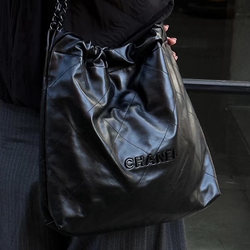 CHANEL香奈兒22bag SoBlack小號 芯片款 24年閒置-16
