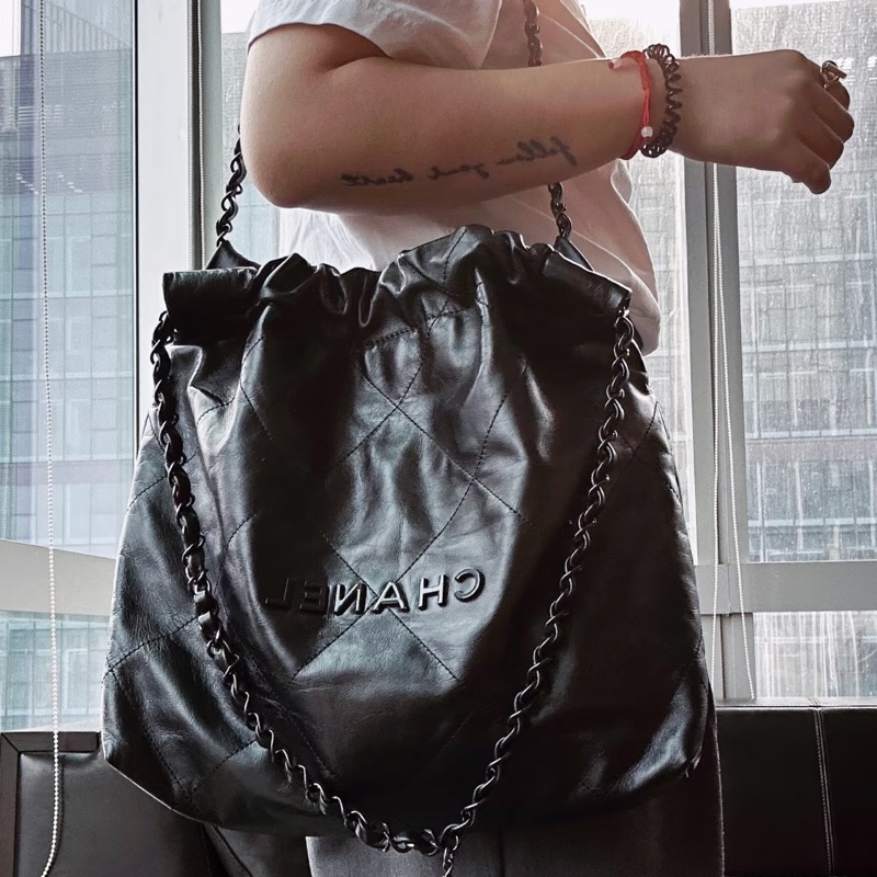 CHANEL香奈兒22bag SoBlack小號 芯片款 24年閒置-18