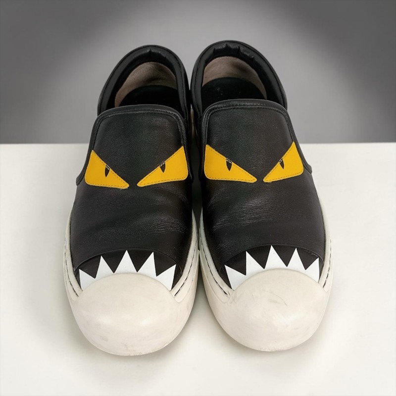 莉亞精品♡Fendi 小怪獸懶人鞋 尺碼37 二手美品-0