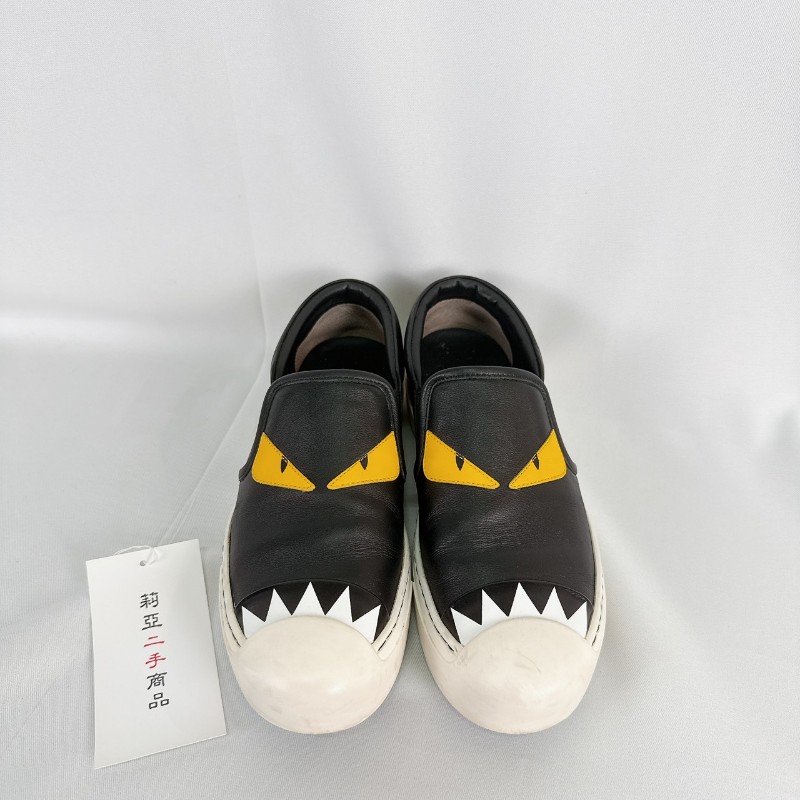 莉亞精品♡Fendi 小怪獸懶人鞋 尺碼37 二手美品-2