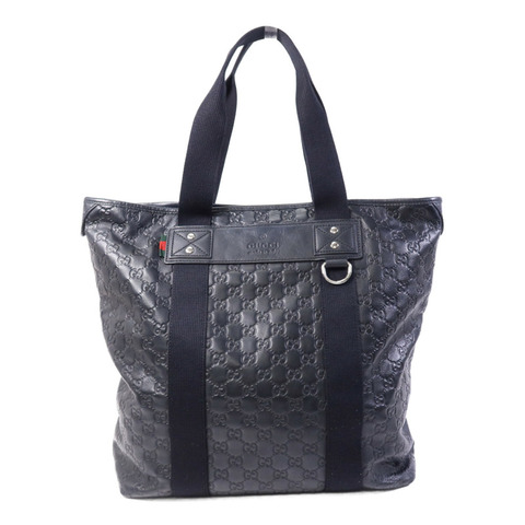 GUCCI 牛皮皮革Tote Bag銀扣手挽袋