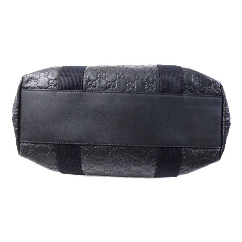 GUCCI 牛皮皮革Tote Bag銀扣手挽袋-3