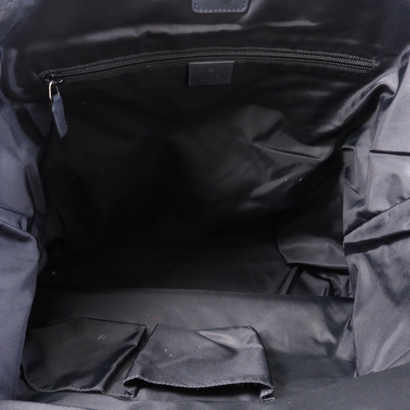 GUCCI 牛皮皮革Tote Bag銀扣手挽袋-4