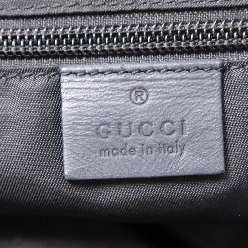 GUCCI 牛皮皮革Tote Bag銀扣手挽袋-5