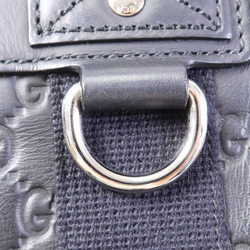 GUCCI 牛皮皮革Tote Bag銀扣手挽袋-6