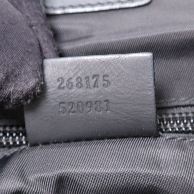 GUCCI 牛皮皮革Tote Bag銀扣手挽袋-7