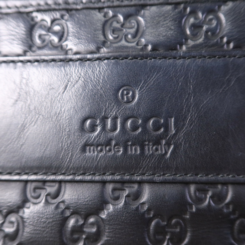 GUCCI 牛皮皮革Tote Bag銀扣手挽袋-13