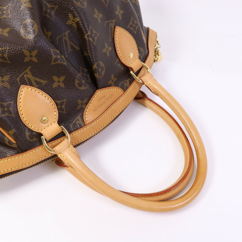 LOUIS VUITTON Monogram Tivoli PM金扣手挽袋-8
