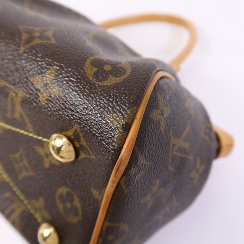 LOUIS VUITTON Monogram Tivoli PM金扣手挽袋-12