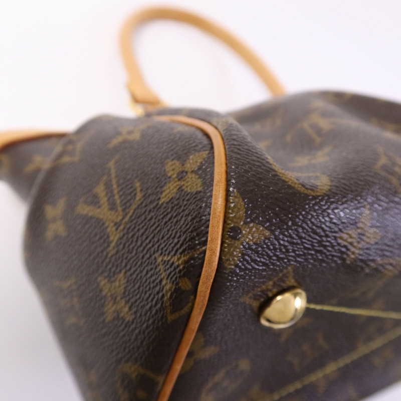 LOUIS VUITTON Monogram Tivoli PM金扣手挽袋-13