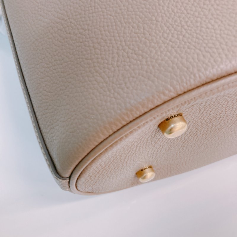 MS0650 Coach 蔻馳兩用水桶包包 Willow Calfskin Brown-7