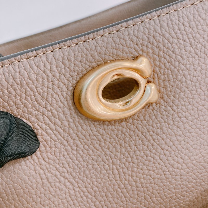 MS0650 Coach 蔻馳兩用水桶包包 Willow Calfskin Brown-9