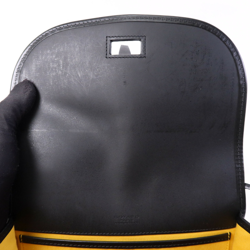 GOYARD 塗層帆布Belvedere PM銀扣肩背袋-15