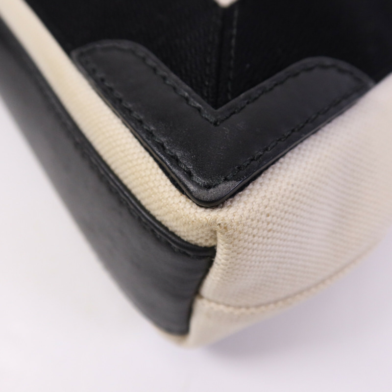 BALENCIAGA 帆布/牛皮皮革Tote Bag銀扣手挽肩背兩用袋-12