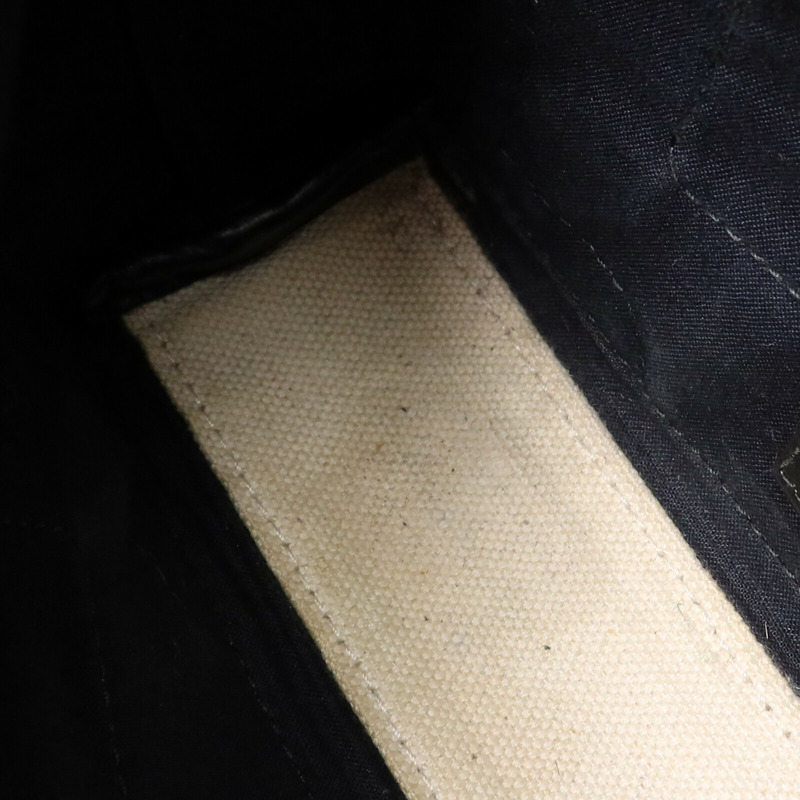 BALENCIAGA 帆布/牛皮皮革Tote Bag銀扣手挽肩背兩用袋-16