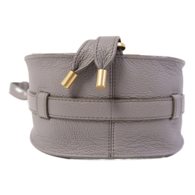 Chloe 牛皮皮革Marcie Small Saddle金扣肩背袋-3